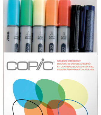 COPIC markers ciao, 7 stuks in set 'Doodle Kit Rainbow´