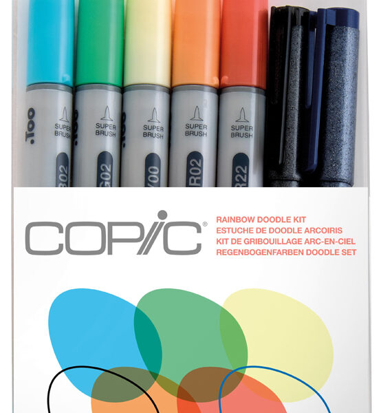 COPIC markers ciao, 7 stuks in set 'Doodle Kit Rainbow´