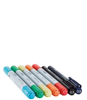 COPIC markers ciao, 7 stuks in set 'Doodle Kit Rainbow´
