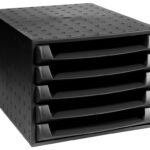 EXACOMPTA schuifladenbox THE BOX, 5 lades, zwart