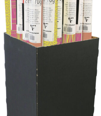 Clairefontaine geschenkpapier ´Kraft Neon´, in display, 700 mm x 2 m