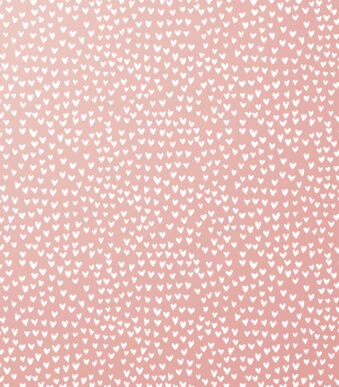 Clairefontaine geschenkpapier/inpakpapier 'Tiny Rolls Harten rose'