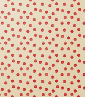 Clairefontaine geschenkpapier/inpakpapier 'Tiny Rolls stippen rood'