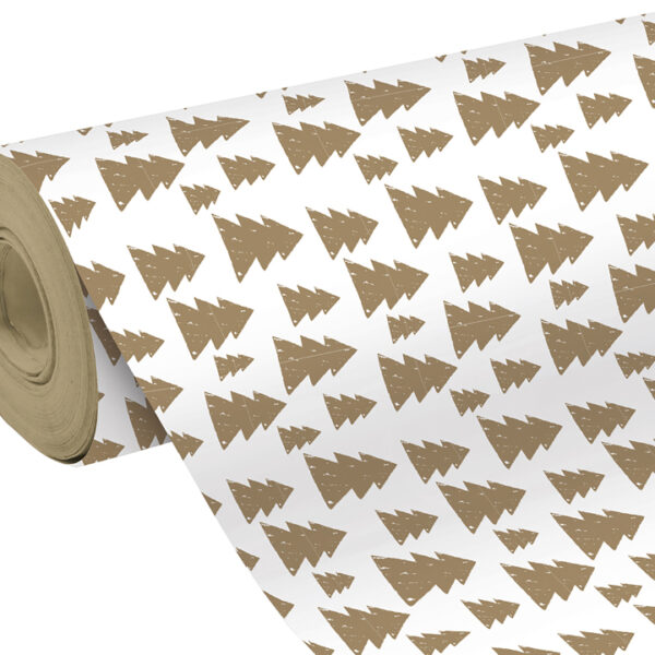 Clairefontaine Kerstcadeaupapier Dennenboompjes