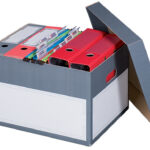 smartboxpro Archief-/Transportbox S, grijs, met los deksel