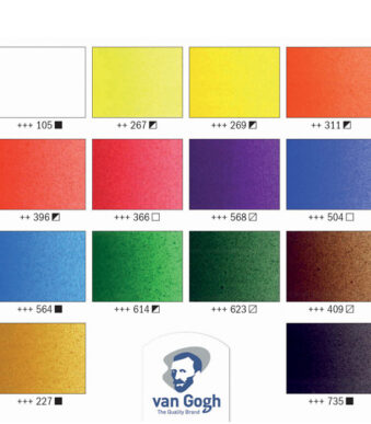 ROYAL TALENS Van Gogh luxe houten koffer met acrylverf Inspiration