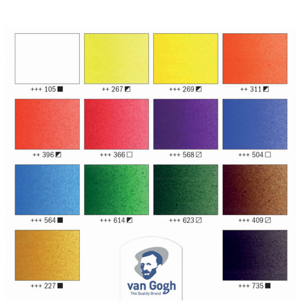 ROYAL TALENS Van Gogh luxe houten koffer met acrylverf Inspiration