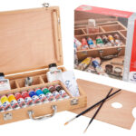 ROYAL TALENS Van Gogh luxe houten koffer met acrylverf Basic