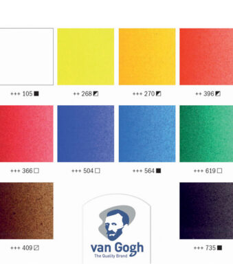 ROYAL TALENS Van Gogh luxe houten koffer met acrylverf Basic