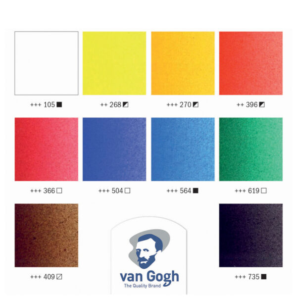 ROYAL TALENS Van Gogh luxe houten koffer met acrylverf Basic