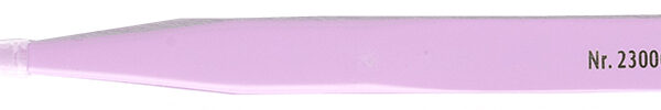 Puntige pincet, lengte: 135 mm, paars gecoat.