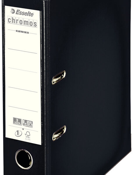 Esselte plastic ordner Chromos, DIN A4, 80 mm, zwart