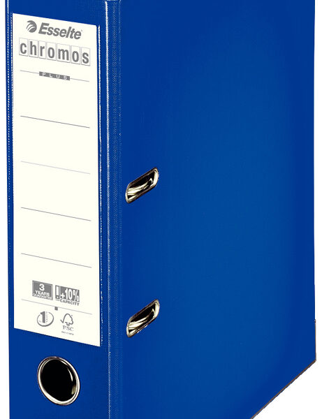 Esselte plastic ordner Chromos, DIN A4, 80 mm, donkerblauw