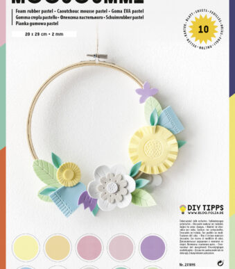 Pasteltint schuimrubber vellen, niet zelfklevend