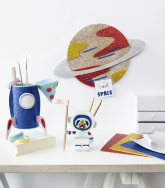 Glitterschuimrubber vellen, geassorteerd