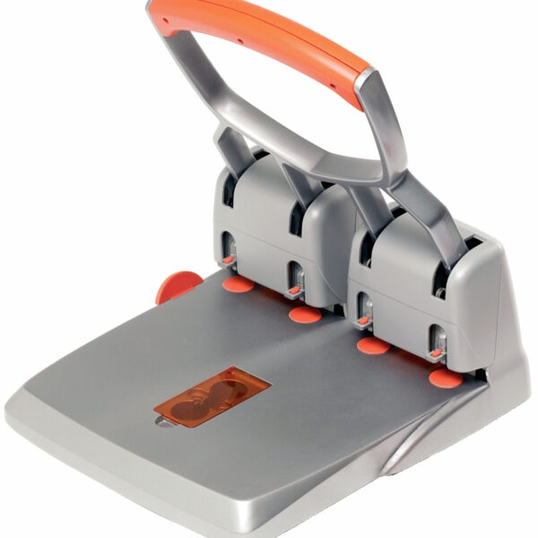 Rapid viergats perforator Supreme HDC150/4, zilver/oranje