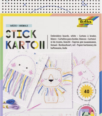 Gekleurde karton met dierenafbeeldingen.