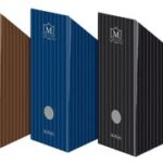 Herlitz kartonnen ordner Montana, voor A4-formaat, blauw.