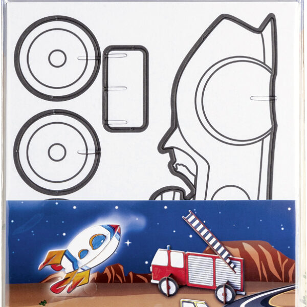 Vervoermiddelen van karton om in te steken