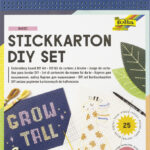 Kartonset voor stickertjes, 300 grams, set van 25 vellen