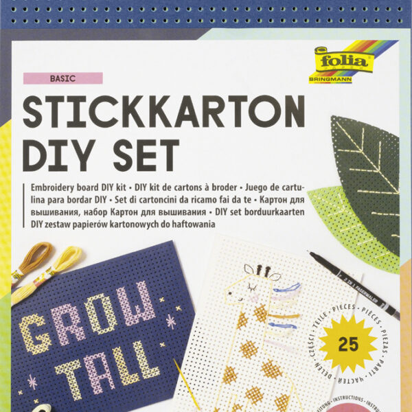 Kartonset voor stickertjes, 300 grams, set van 25 vellen