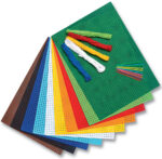 Kartonset voor stickertjes, 300 grams, set van 25 vellen