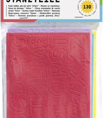 Vilt letterstansen met mosrubber