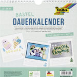 Creatieve wandkalender, wit, 230 x 240 mm