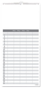 Creatieve wandkalender 'Familieplanner', 230 x 490 mm