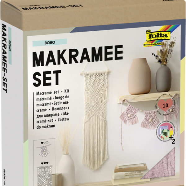 Macramé-set boho, 10-delig