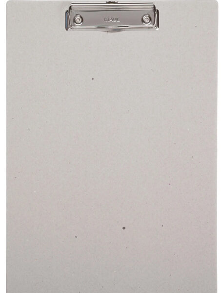 MAUL klembord, karton met beugelklem, DIN A4, naturel-grijs