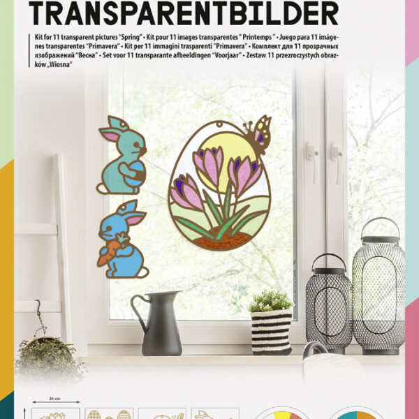 Vensterborduren knutselset 'Lente', 250 x 350 mm