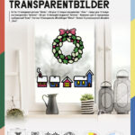 Winterse raamversierings knutselset, 250 x 350 mm