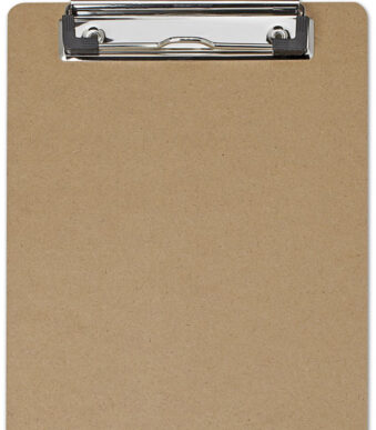 MAUL klembord MAULbasic, van hardboard hout, DIN A5 staand
