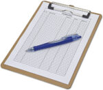 MAUL klembord MAULbasic, van hardboard hout, DIN A5 staand