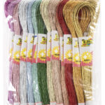 Metaaldraad voor borduren, gekleurd assortiment.