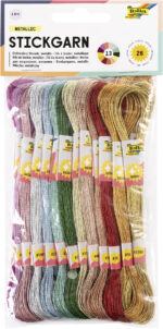 Metaaldraad voor borduren, gekleurd assortiment.