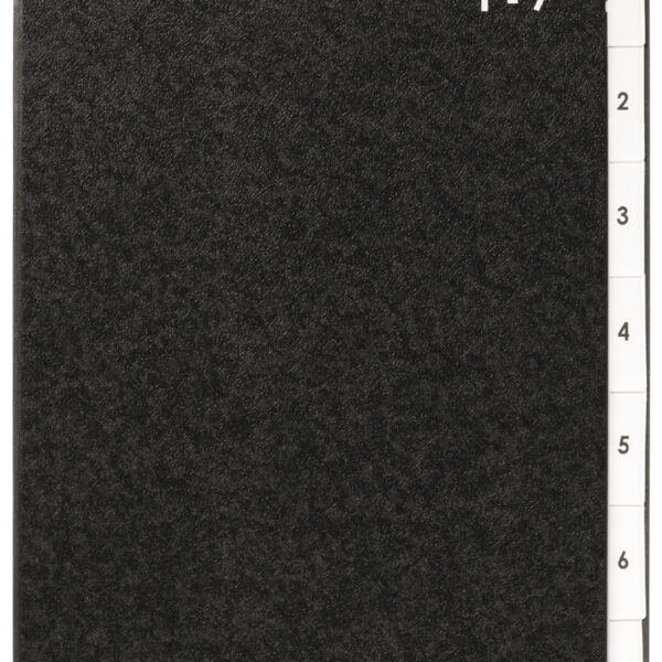 PAGNA pultordner/sorteerordner, DIN A4, 7 vakken, 1 - 7, zwart