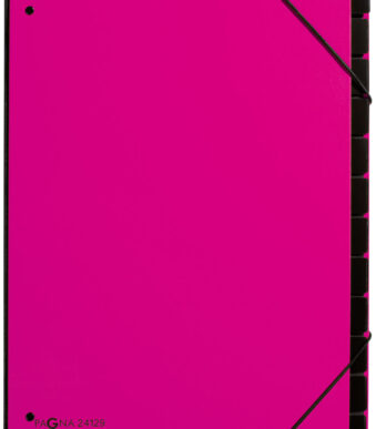 PAGNA pultordner/sorteerordner Trend, DIN A4, 12 vakken, donkerrose
