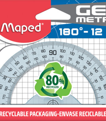 Maped halve cirkel-hoekmeter Geometric 180 graden, 120 mm