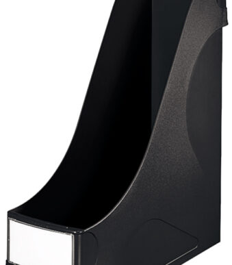 LEITZ tijdschriftencassette extra breed, DIN A4, polystyrol, zwart