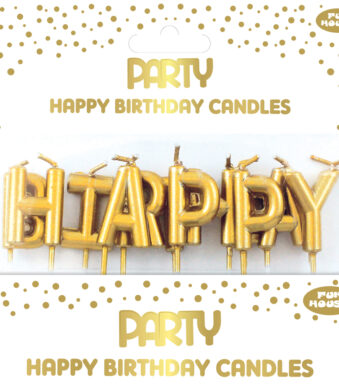 Clairefontaine Gebakskaarsjes Set 'Fijne Verjaardag', goud