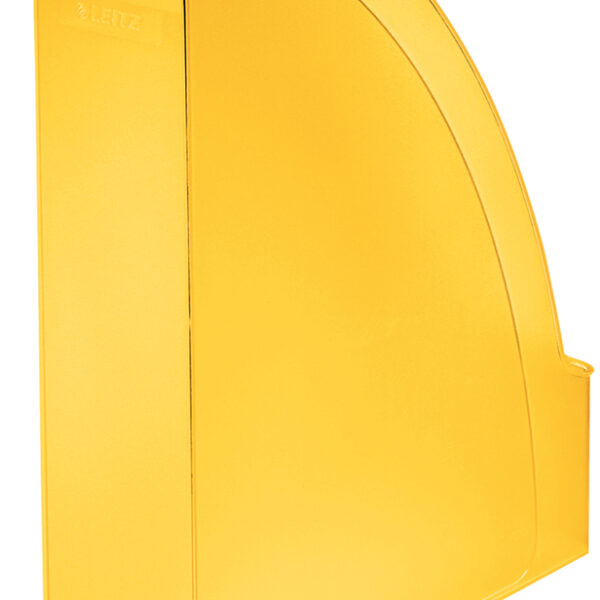 LEITZ tijdschriftencassette Plus, DIN A4, polystyrol, geel frost