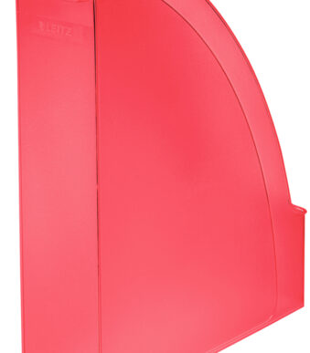 LEITZ tijdschriftencassette Plus, DIN A4, polystyrol, rood frost