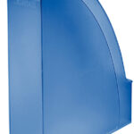 LEITZ tijdschriftencassette Plus, DIN A4, polystyrol, blauw frost