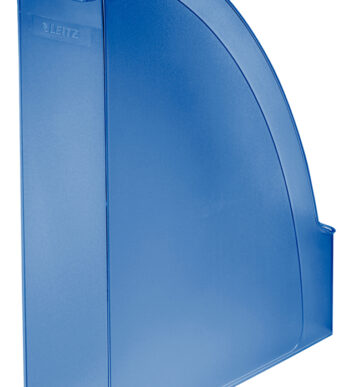LEITZ tijdschriftencassette Plus, DIN A4, polystyrol, blauw frost
