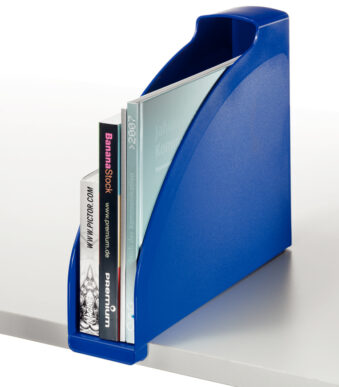 LEITZ tijdschriftencassette Plus, DIN A4, Polystyrol, blauw