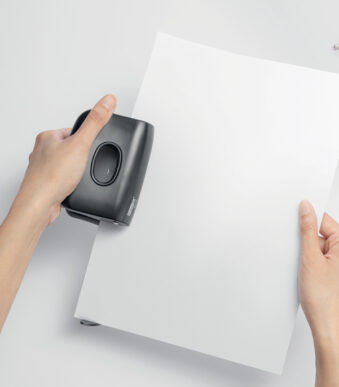 Rapid perforator ECO, ponscapaciteit: 20 vel, zwart