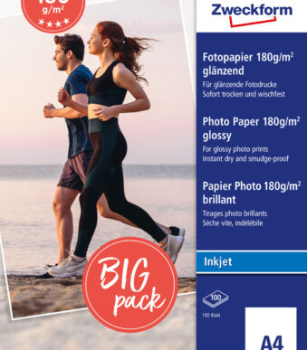 AVERY inkjet-fotopapier, A4, 180 g/m2, galnzend, 100 vel