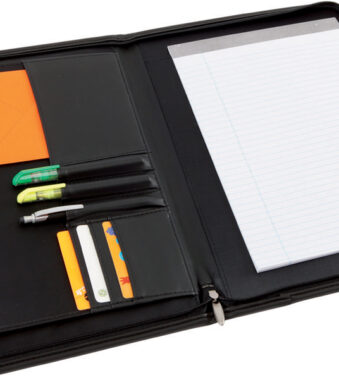 ALBA schrijfmap ´2502´, A4, PU, zwart